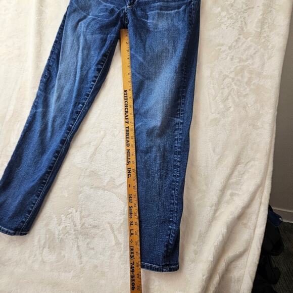 Ag Adriano Goldschmied womens 31R Ag-ed denim Blue Skinny Jeans Subtle Fading - Picture 4 of 12